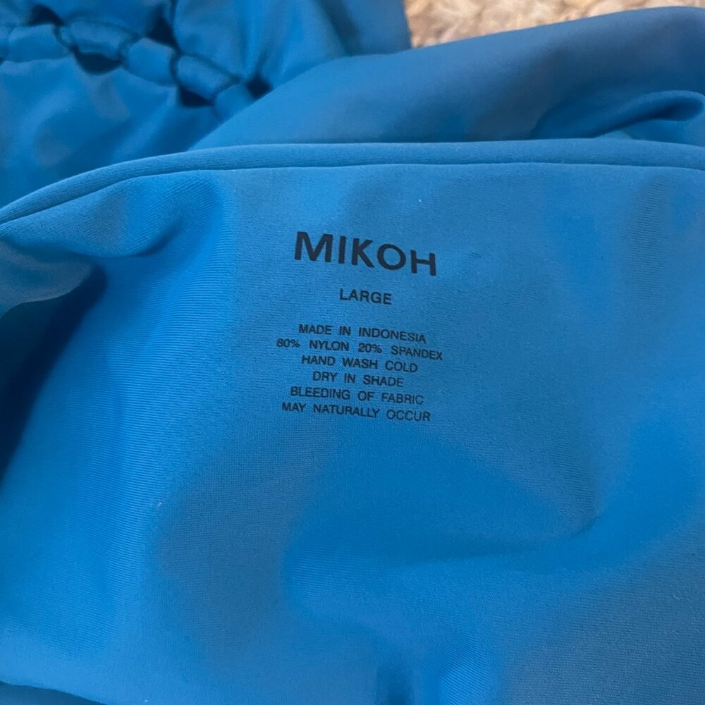 MIKOH Mahina Royal Blue Designer Cutout One Piece Swimsuit Size L - Picture 10 of 10